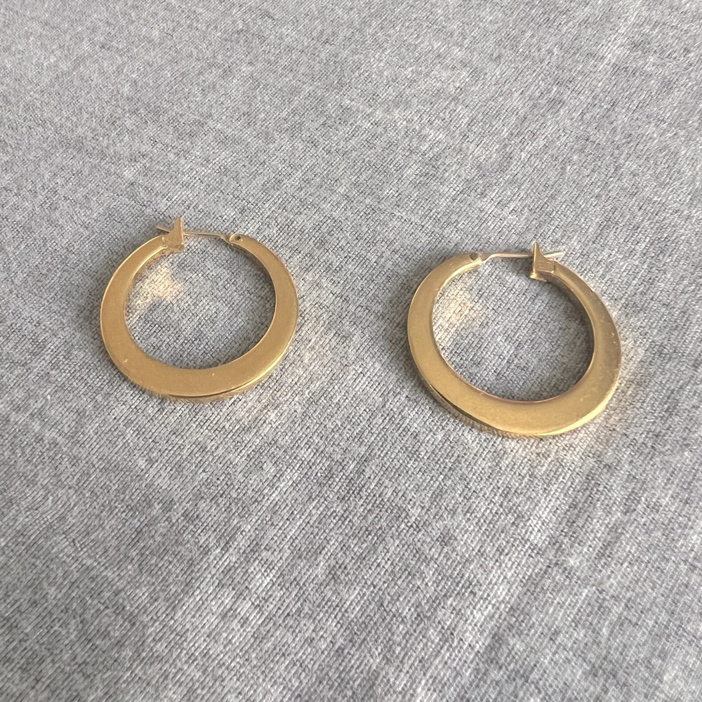 Monet Gold Plated Hoop Earrings
